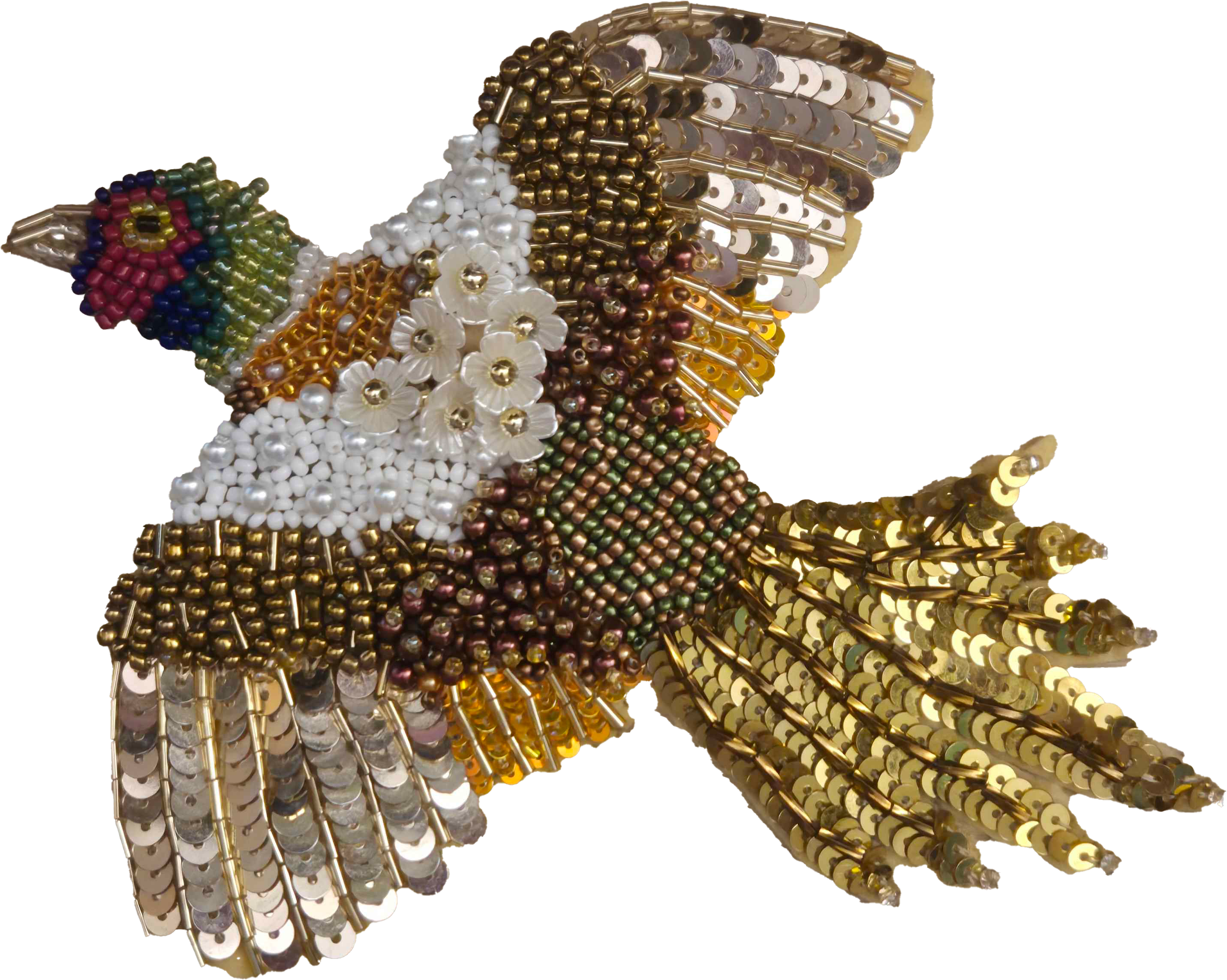 Pheasant embroidery